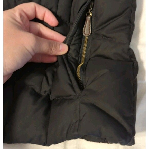 Eddie Bauer Women's Goose Down Puffer Vest Faux Fur Trim Outdoor Hiking Size M - Picture 4 of 10